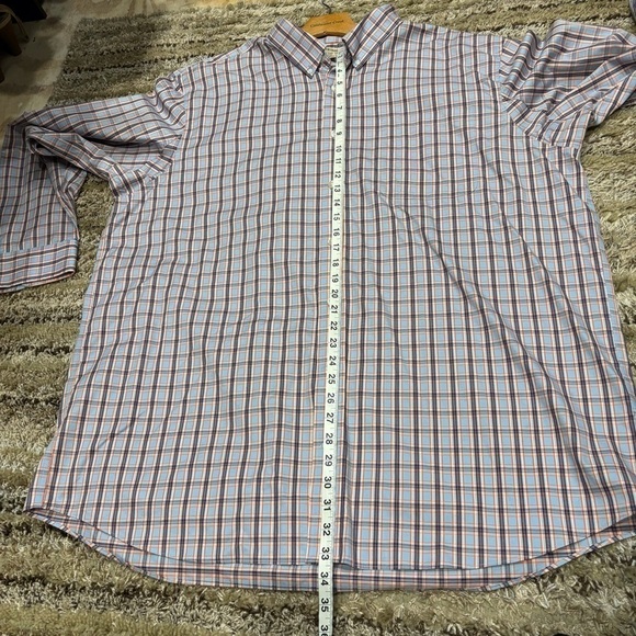 Duluth Trading Wrinkle Fighter Men's Button Down Shirt 2XLT Plaid - Picture 9 of 9